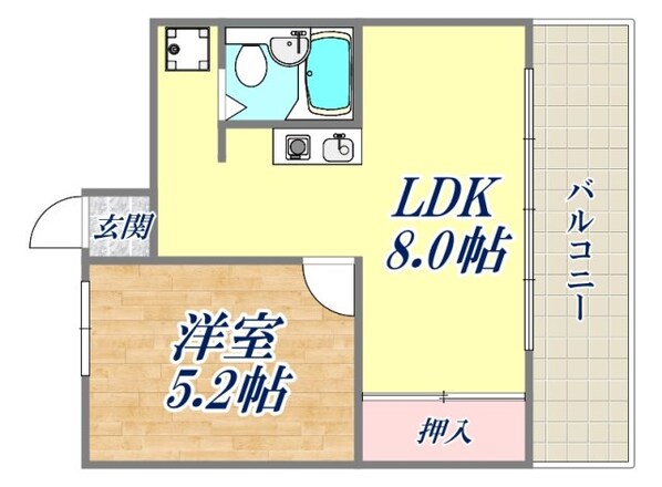 ベッサボーネン芦屋の物件間取画像